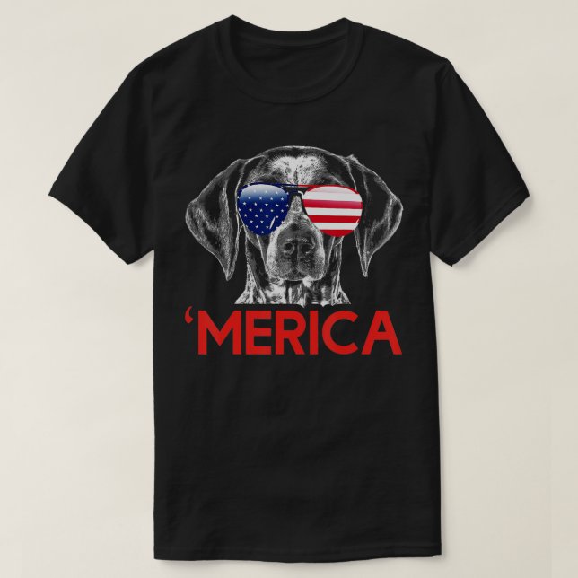 Camiseta Bandera estadounidense puntera de Merica German Sh (Diseño del anverso)