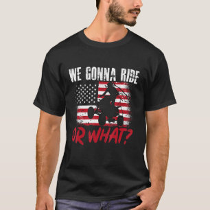 Camiseta Bandera Estadounidense Quad ATV Vamos A Viajar O Q