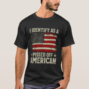 Camiseta Bandera Estadounidense Que Identifico Como Un Enoj