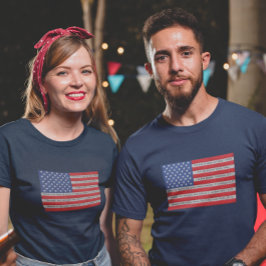 Camiseta Bandera estadounidense quilea verso bíblico