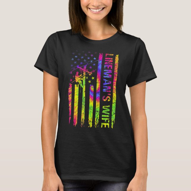 Camiseta Bandera estadounidense Rad Lineman cuenta con la e (Anverso)