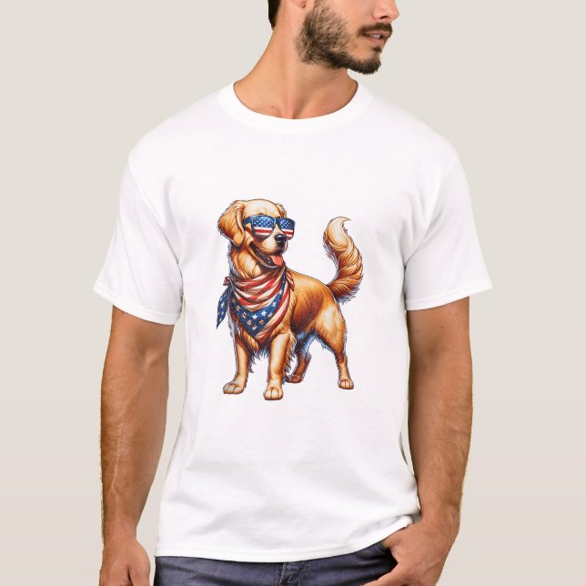 Camiseta Bandera estadounidense recuperadora (Anverso)
