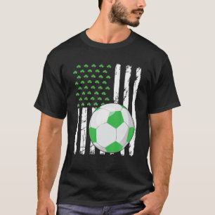 Camiseta Bandera estadounidense retro deporte de fútbol San