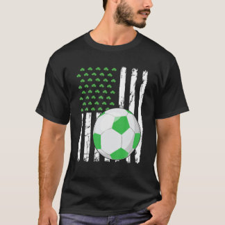 Camiseta Bandera estadounidense retro deporte de fútbol San
