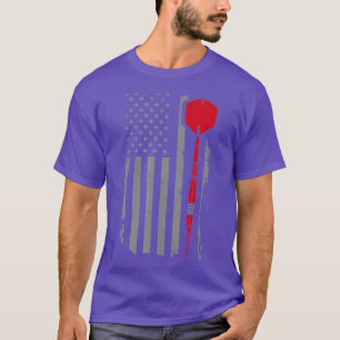 Camiseta Bandera estadounidense retro lanza regalo de tira