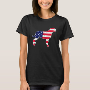 Camiseta Bandera Estadounidense Retro Vintage Rottweiler 4 