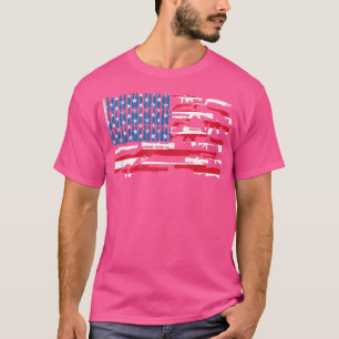 Camiseta Bandera Estadounidense Rifles Murica Libertarian