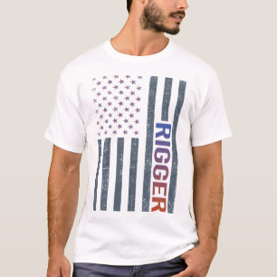 Camiseta Bandera estadounidense - Rigger