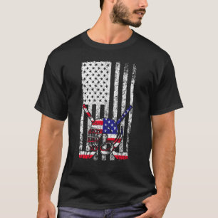 Camiseta Bandera Estadounidense Ropa De Hockey Sobre Hielo 