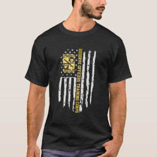 Camiseta Bandera estadounidense rota del ejército