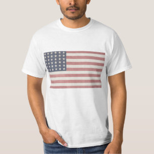 Camiseta Bandera estadounidense rusa de los Estados Unidos