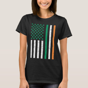 Camiseta Bandera estadounidense sacude la bandera de Irán S