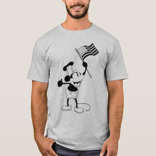 Camiseta Bandera estadounidense salvaje de barco de vapor