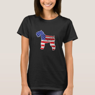 Camiseta Bandera estadounidense Schnauzer Patriotic Schnauz