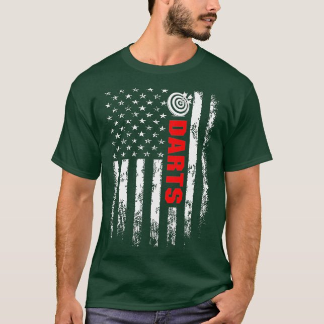 Camiseta Bandera estadounidense se tira hacia atrás (Anverso)