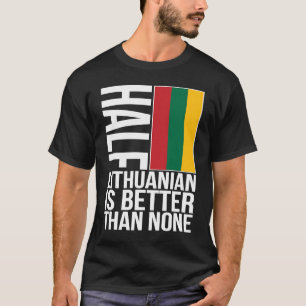 Camiseta Bandera estadounidense semilituana Lituania Herita