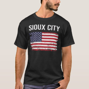 Camiseta Bandera estadounidense Sioux City