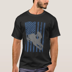 Camiseta Bandera estadounidense Snowmobile