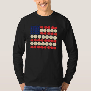 Camiseta Bandera Estadounidense Strawberry Blueberry Banana