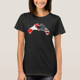 Camiseta Bandera estadounidense suiza EE. UU. Corazón suizo