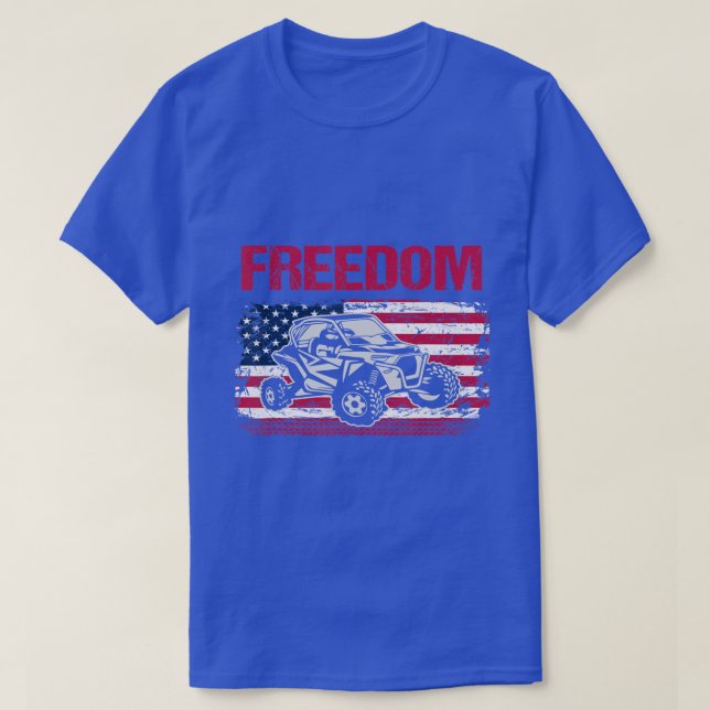 Camiseta Bandera estadounidense SXS UTV fuera de la Carrera (Diseño del anverso)