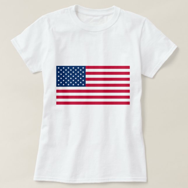 Camiseta Bandera estadounidense T-Shirt Estados Unidos (Diseño del anverso)