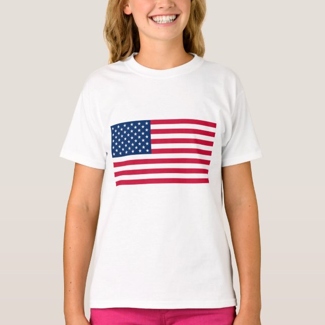 Camiseta Bandera estadounidense T-Shirt Estados Unidos de A (Anverso)