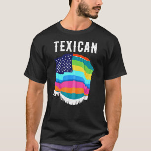 Camiseta Bandera estadounidense texana Hispanic Latina Heri