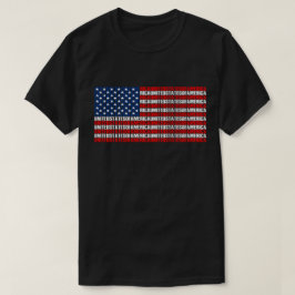 Camiseta Bandera estadounidense tipográfica