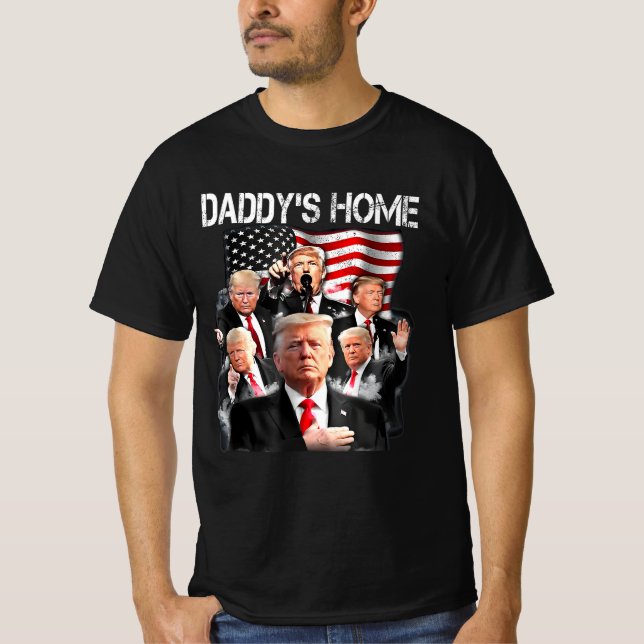 Camiseta Bandera estadounidense Trump 2024 Casa de papá (Anverso)