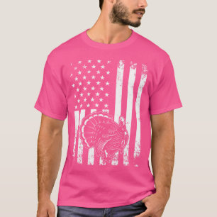Camiseta Bandera Estadounidense Turquía Caza Bandera Estado