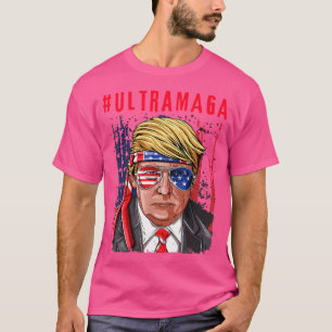 Camiseta Bandera estadounidense Ultra Maga D. Trump Lover