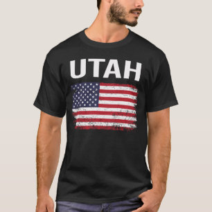 Camiseta Bandera estadounidense Utah