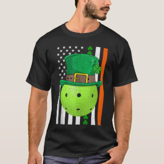Camiseta Bandera estadounidense vintage pickleball irlandés