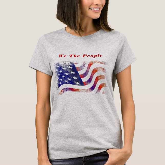 Camiseta Bandera estadounidense We the People's Women (Anverso)