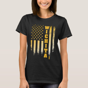 Camiseta Bandera estadounidense Wichita KS Kansas Patriótic