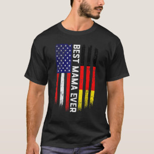 Camiseta Bandera estadounidense y bandera alemana mejor fam