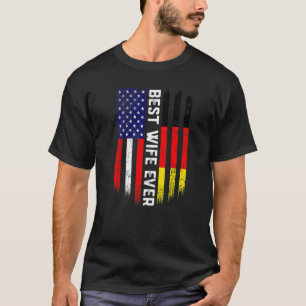 Camiseta Bandera estadounidense y bandera alemana mejor fam