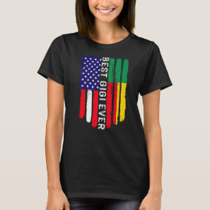 Camiseta Bandera estadounidense y bandera beninesa mejor fa