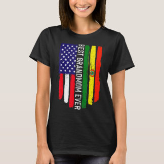 Camiseta Bandera estadounidense y bandera boliviana Mejor A