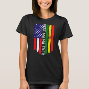 Camiseta Bandera estadounidense y bandera boliviana mejor m