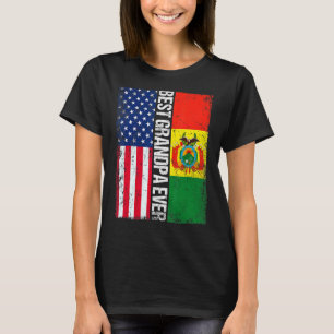 Camiseta Bandera estadounidense y bandera boliviana mejor n