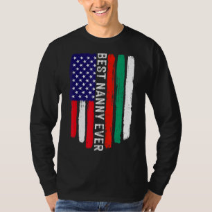 Camiseta Bandera estadounidense y bandera búlgara mejor nan
