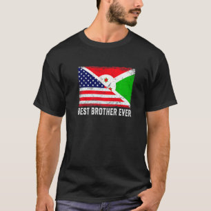 Camiseta Bandera estadounidense y Bandera burundesa Mejor H