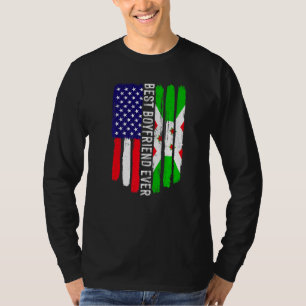 Camiseta Bandera estadounidense y bandera burundesa Mejor N