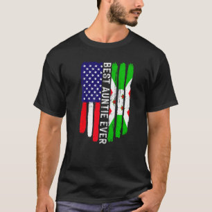 Camiseta Bandera estadounidense y Bandera burundesa mejor t