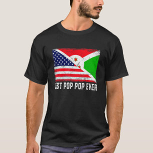 Camiseta Bandera estadounidense y Bandera burundiana mejor