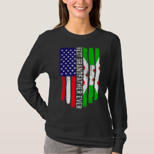 Camiseta Bandera estadounidense y bandera burundiana mejor 