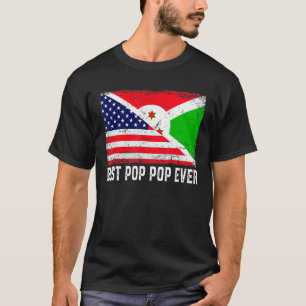 Camiseta Bandera estadounidense y Bandera burundiana mejor 