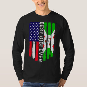 Camiseta Bandera estadounidense y Bandera burundiana mejor